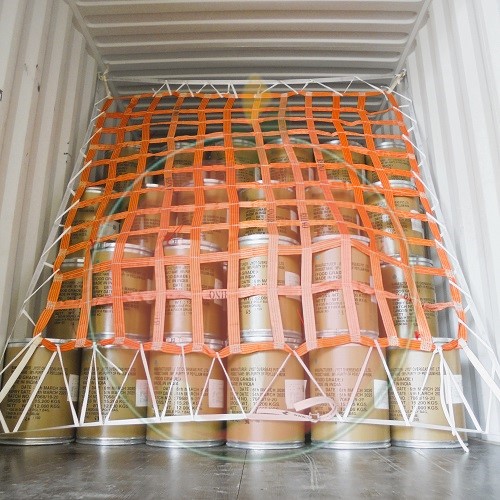 CONTAINER STUFFING WITH NET.